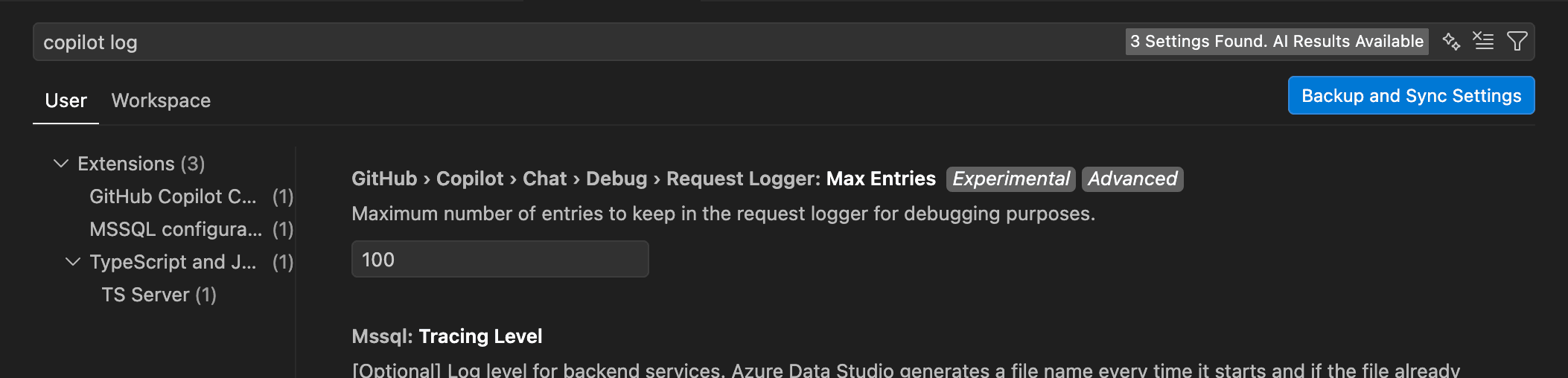 Increase Copilot log level