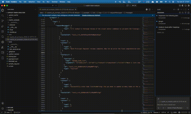 Open the Copilot Debug Log
